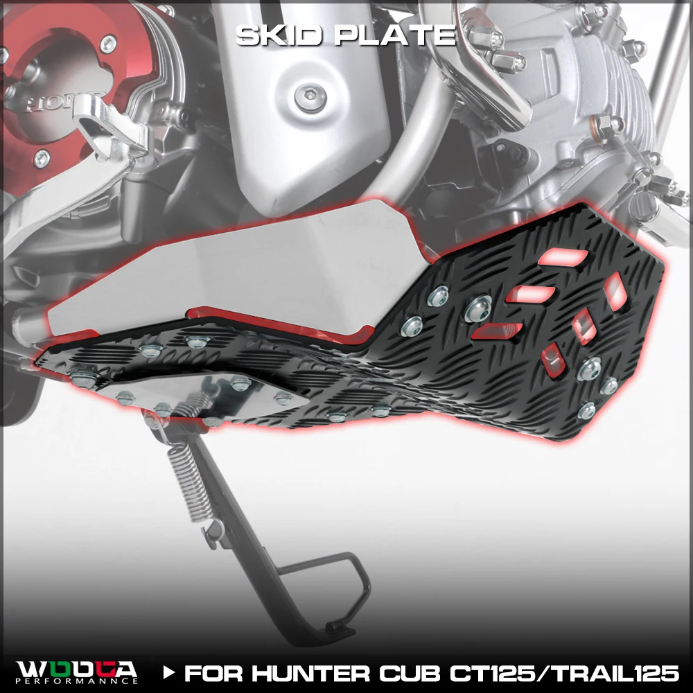 Skid Plate For Honda CT125 Hunter Cub CT 125 Trail125 2020-2025 JA55 JA65 Engine Under Guard Belly Pan Protector