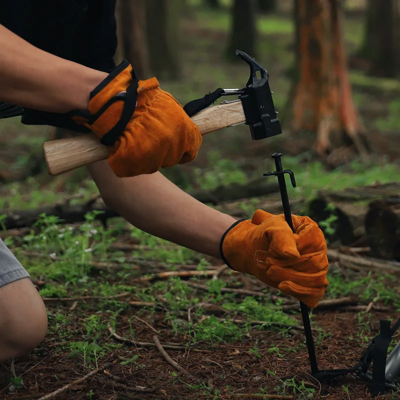 Multifunctional Copper Mallet Hammer For Outdoor Camping Tent Canopy Ground Stake Wooden Board Deck Nail Puller Tool view 5