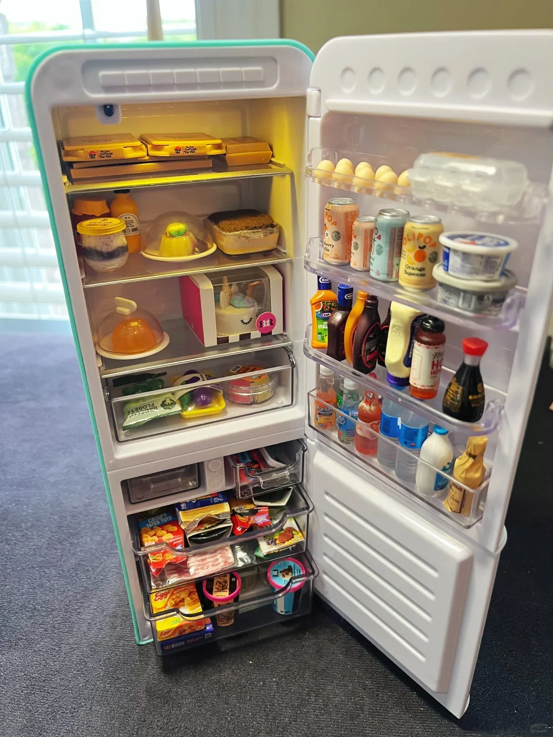 New Products Brands Ball Mini Refrigerator Food Blind Box Mini Toy Set Great Baby House Scene Playable And Gift For Children