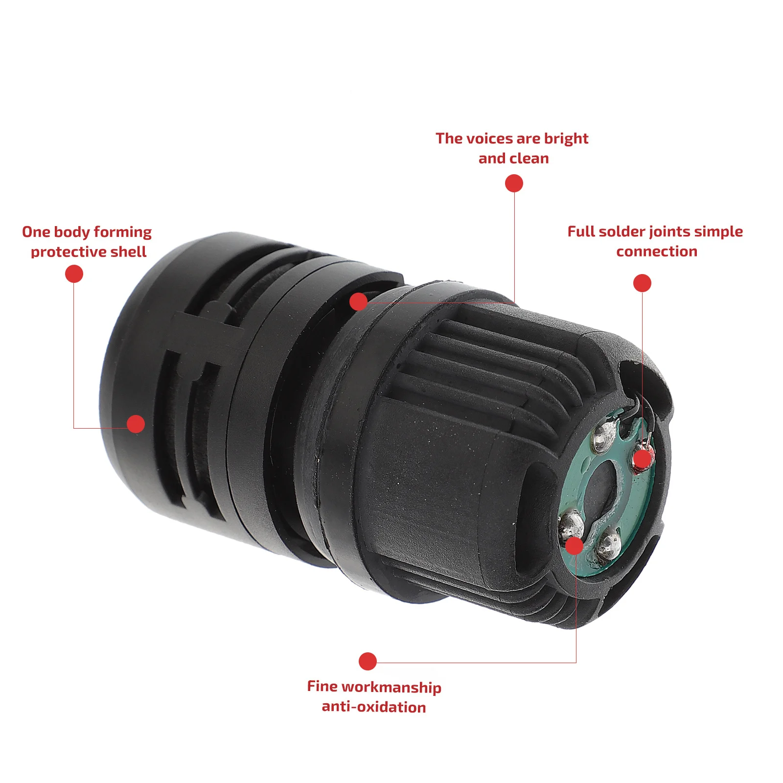 

Dynamic Mic Capsule High-Quality Abs Sturdy Durable Consistent Sound For Karaoke Live Concert Conference Repair Supply