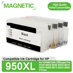 950XL 951XL Refillable Ink Cartridge For HP Officejet 8100 8600 8610 8620 8640 8660 251dw 276dw HP950 HP951 Printers With ARC