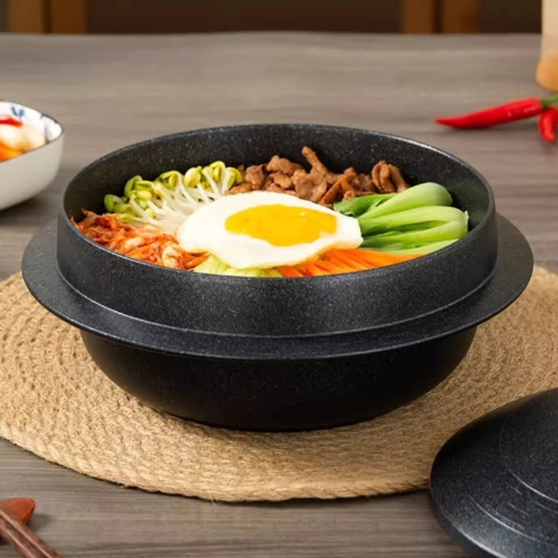  وعاء حجر بيبيمباب - وعاء طبخ أرز مايفان غير لاصق، وعاء مطبخ متعدد الوظائف، موقد غاز حثي عالمي #4