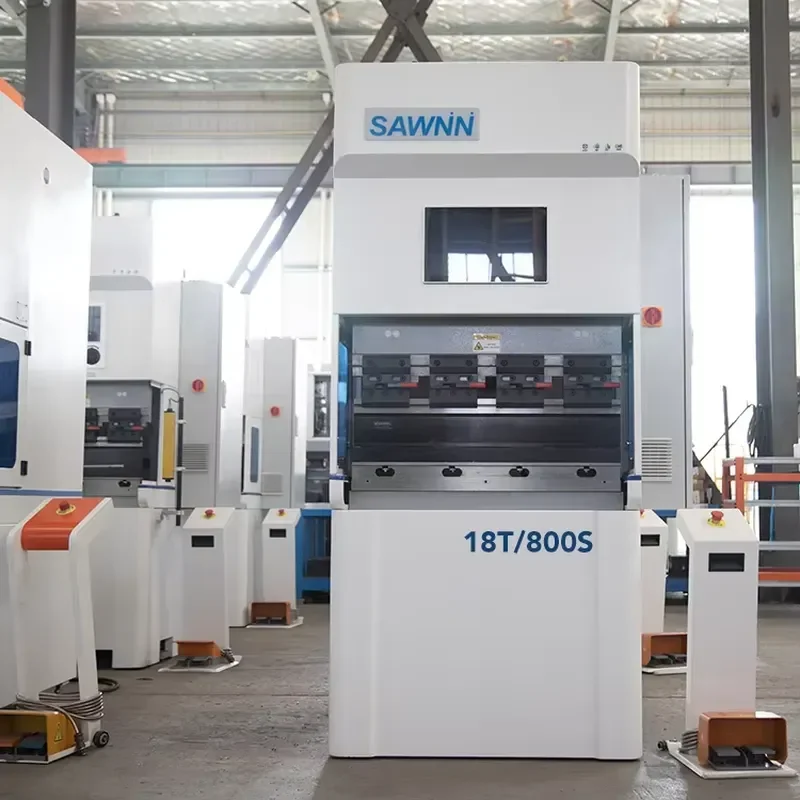Durable Use CNC 18T/800s Semi-Automatic PLC Controlled Press Brake Bending Machine High Productivity Pure Stainless Steel