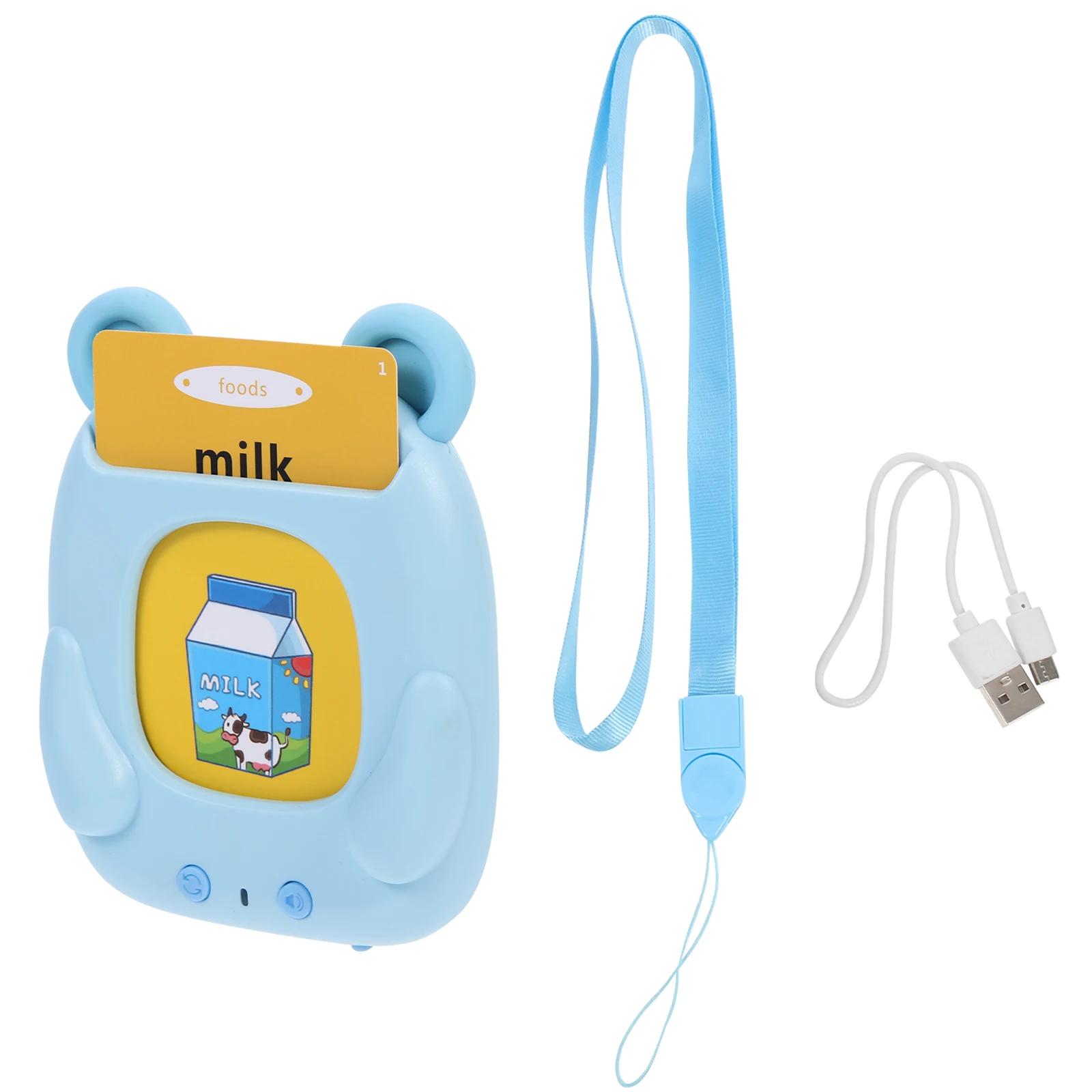 

1 set Early Education Machine Toy Language Learning Blue PlasticBaby Speech Therapy Cognitive Puzzle Educational Resource