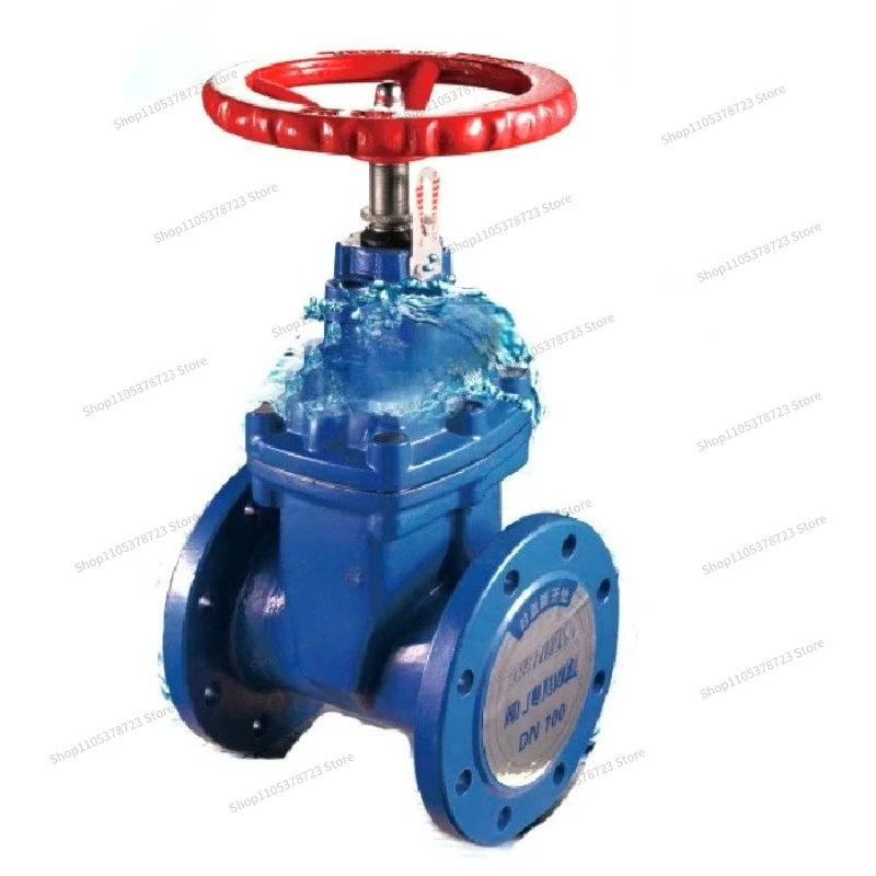 For Flange Elastic Soft Seal Flange Gate Valve Tap Water Sewage Construction Food Fluid Pipeline Manual Switch