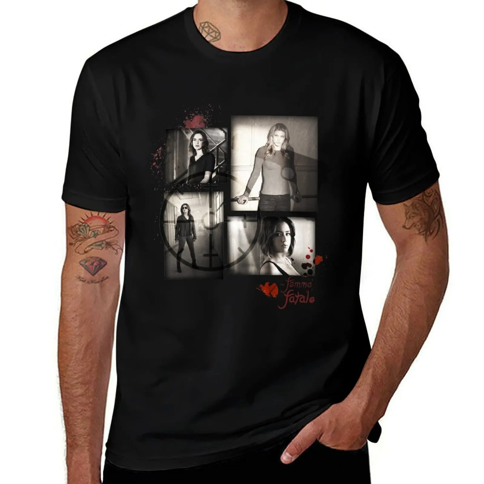 Women of SHIELD - Femme Fatale T-Shirt Festive Simple T-Shirt