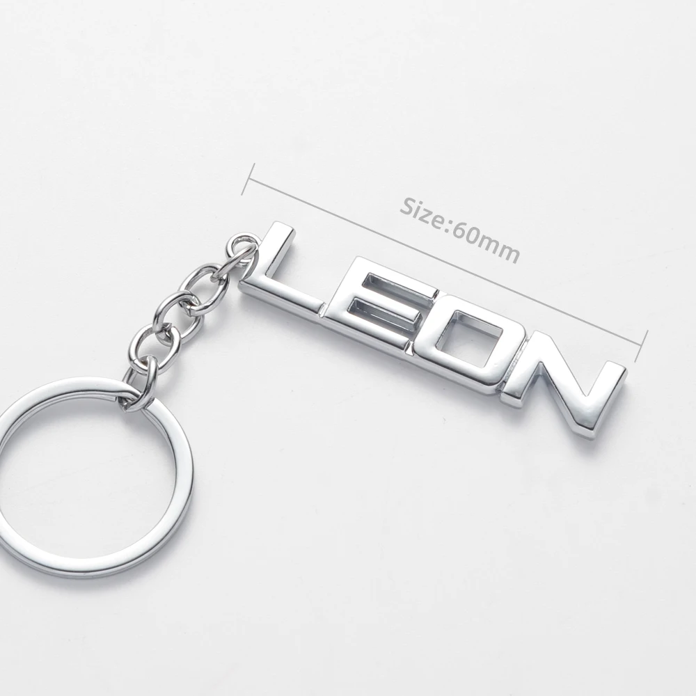 Car Keychain For Seat Leon Logo Metal Keyring Key Ring Holder LEON 5f Accessories