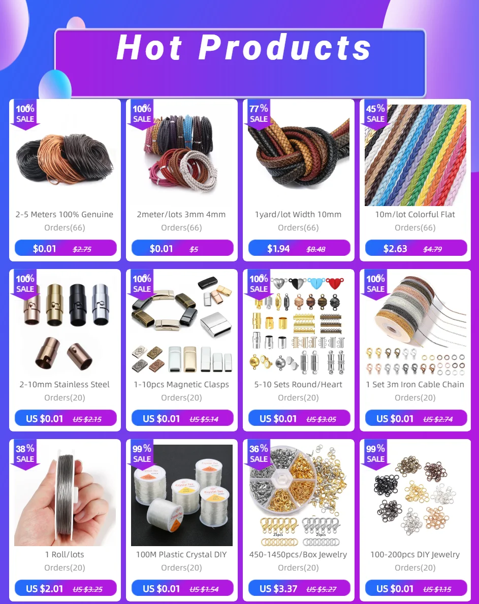 200 teile/los Quetschperlen Cove Verschlüsse Schnur Endkappen String Band Leder Clip Foldover Für Schmuck Machen DIY Halskette Anschlüsse – Detail 1