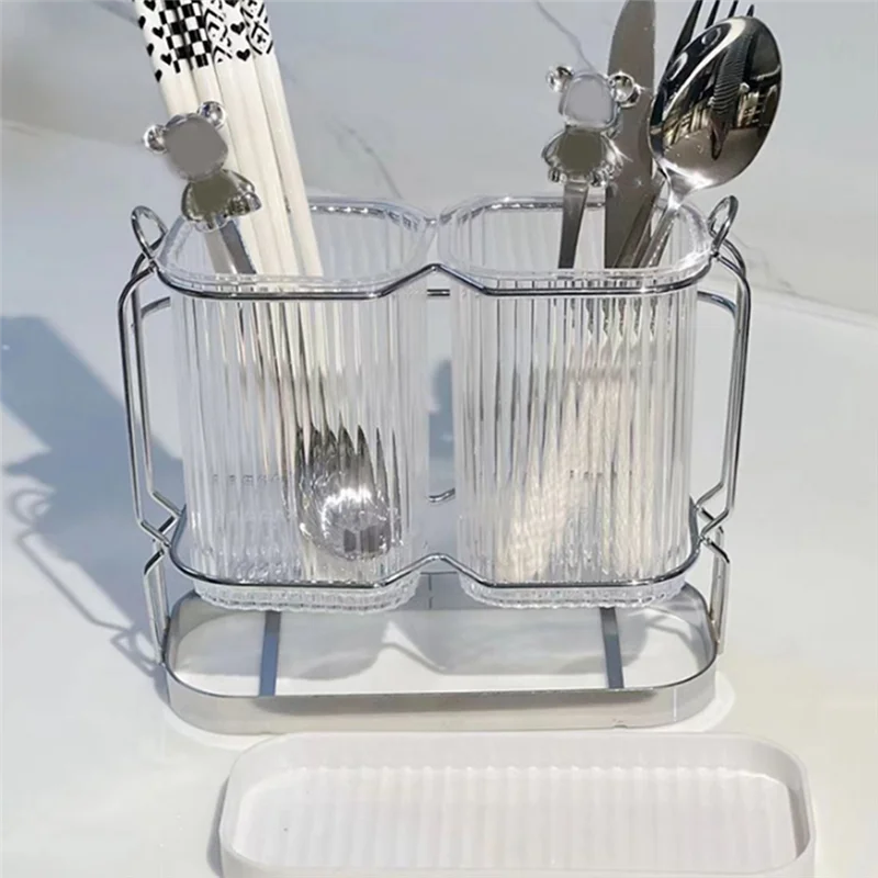 AB51 B- حامل فرشاة الأسنان للحمامات، 2 كوب حامل فرشاة الأسنان مثبت على الحائط، فصل جاف ورطب، بلاستيك قابل للإزالة، سهل T