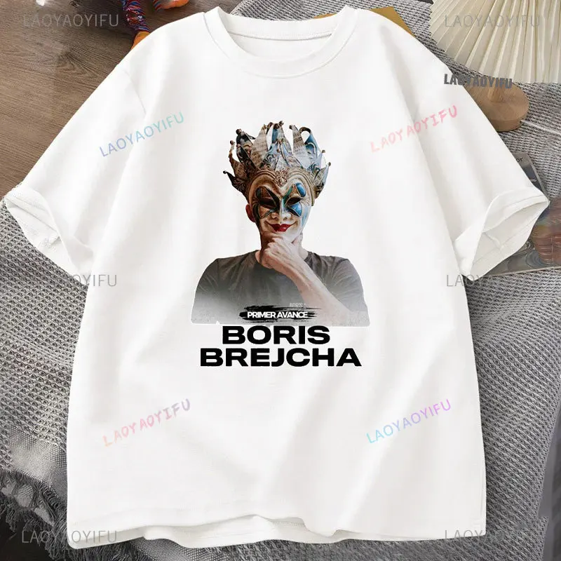 DJ BORIS BREJCHA T-shirt High-tech Minimalist Tech Music for Men and Women Cotton T-shirt Cool Daily Classic All-Match Fashion T