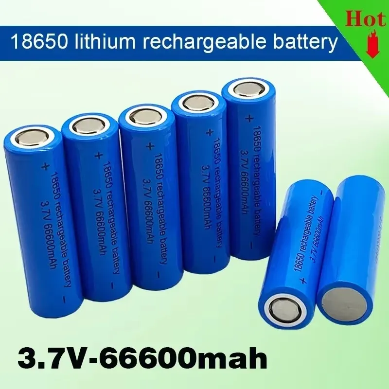 

Hot Selling 3.7V 18650 ithium Battery, Large Capacity 66600mah Flashlight, Rechargeable Battery, Toy/screwdriver