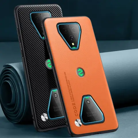 Luxury PU Leather Case For Xiaomi Black Shark 3 Pro Matte Cover Silicone Protection Phone Case For BlackShark 3 Pro 3Pro Coque