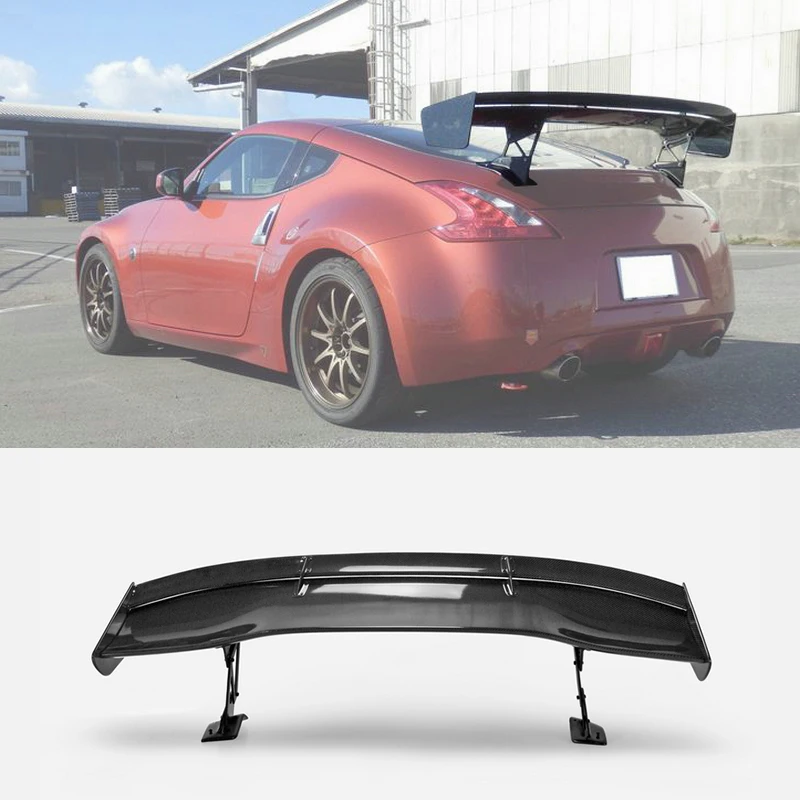 

Для 2009+ Nissan 370Z Z34 VTX8 Carbon Fiber GT Wing - сухой карбон 2x2, саржа, регулируемый, ширина 1600 мм