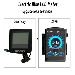 Himiway 48V Electric Bike KEY DISP LCD TFT KD986 Display Instrument Monitor e-Bike Speeder Replacement Parts Panel Bafang Kit