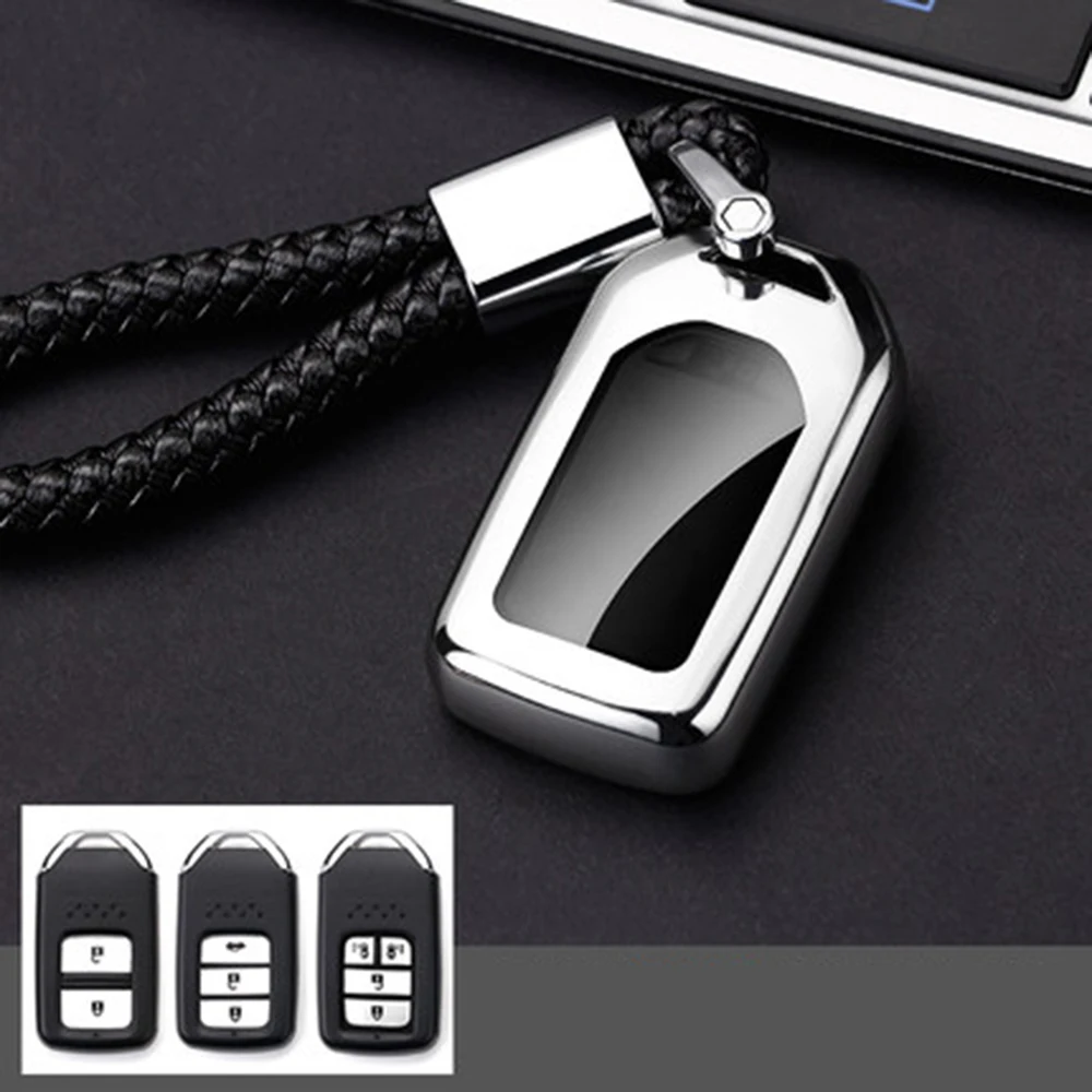 Soft TPU Auto Car Remote Key Shell Cover Holder Key Case Auto Accessories For Honda XRV CRV Accord Crown Civiv Spirior Fit Jade
