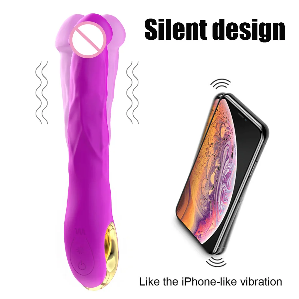 10 وضع واقعية تهتز دسار G-بقعة هزاز الأرجواني الذهب اهتزاز قوي المرأة لعبة الجنس لينة #1