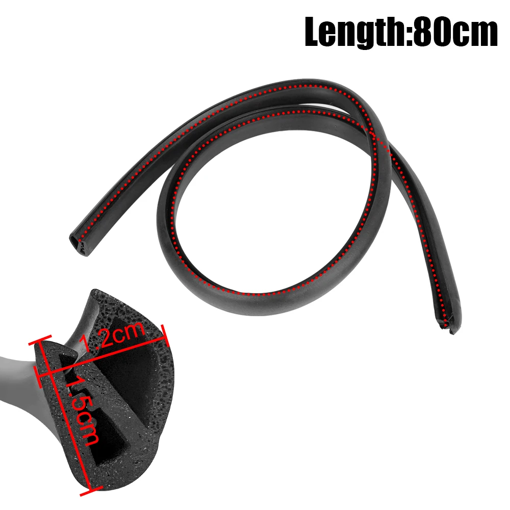 Car Door Edge Weatherstrip Auto Sealant Accessories 2Pcs Car Seal Strips B Pillar Noise Windproof Protection EPDM