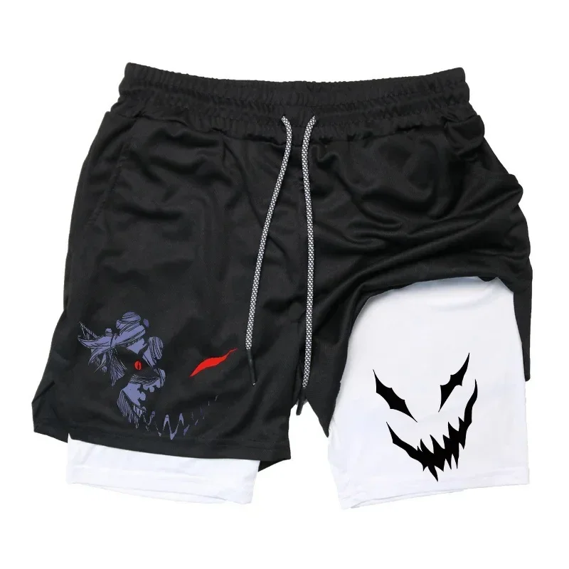 

Summer New Style Men's and Women's Shorts, Double-layer Fitness Sports Casual Pants