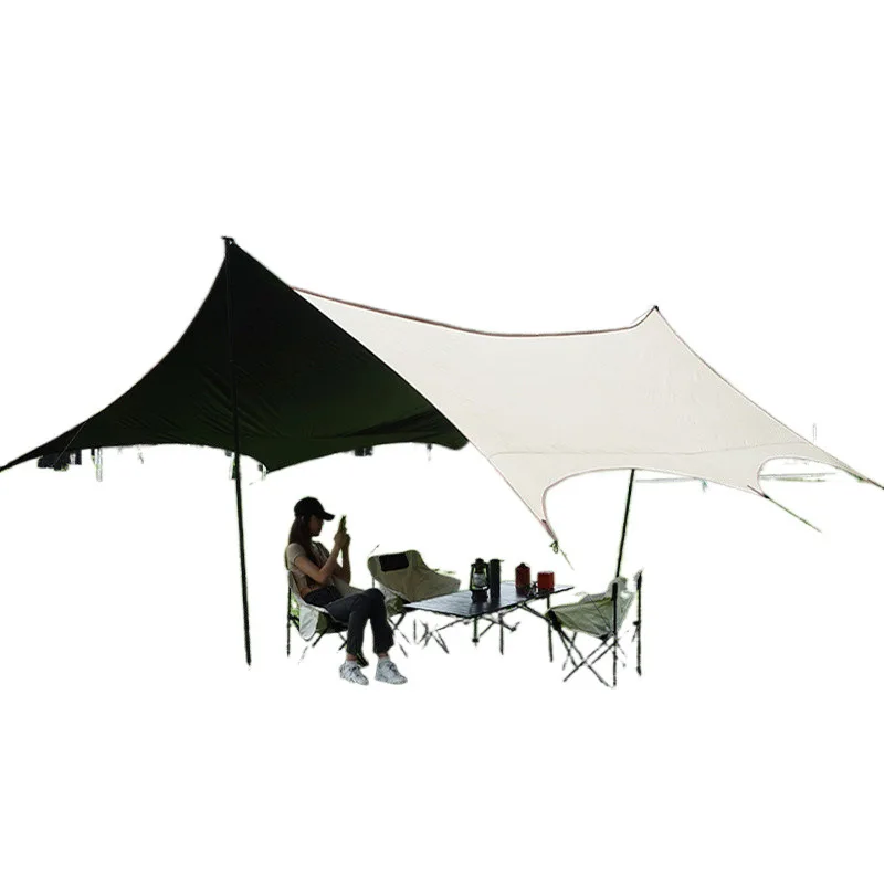 

Large canopy tent rain and sun protection outdoor camping parasol