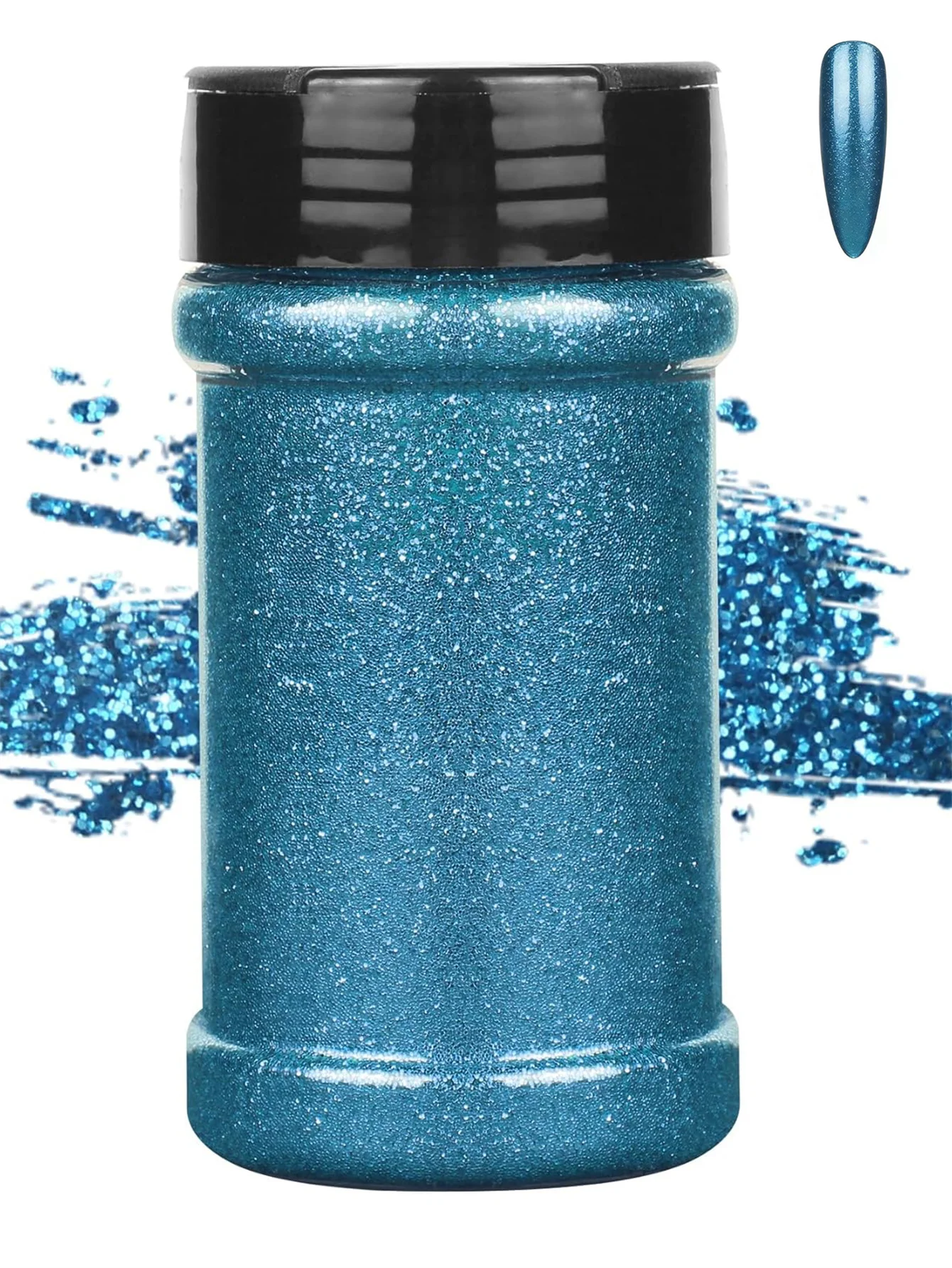 Feiner irisierender Glitzer für Bastelarbeiten | 1/128" Halloween, PET-Flocken, Bastel-Pailletten, Epoxid-Chips für Kürbisse, Epoxidharz, Nägel, Gel – Detail 6