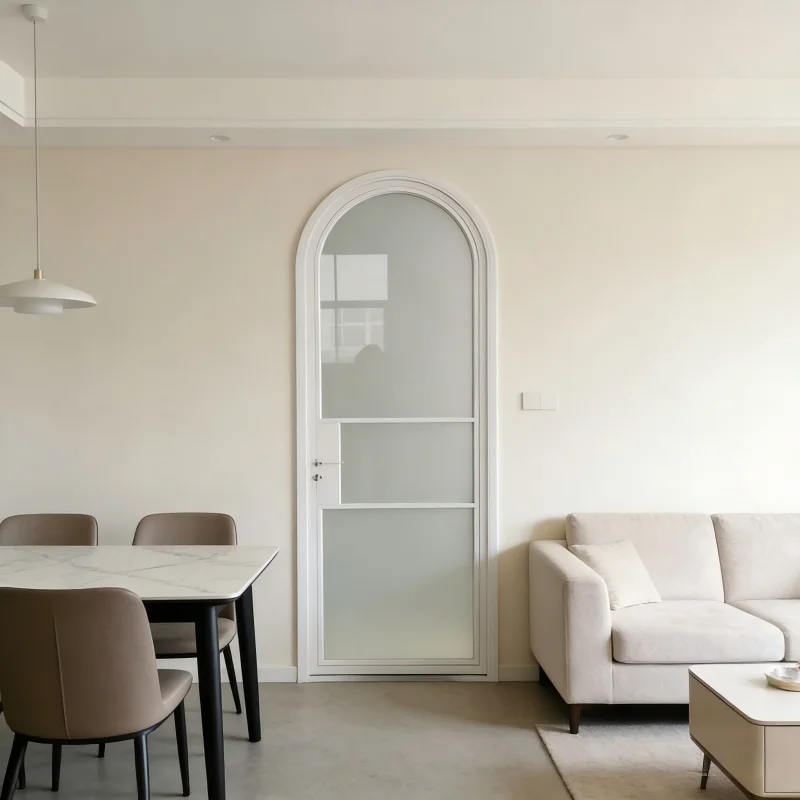 Certified French design steel casement doors and windows with surface treatment for luxury residences at reasonable prices