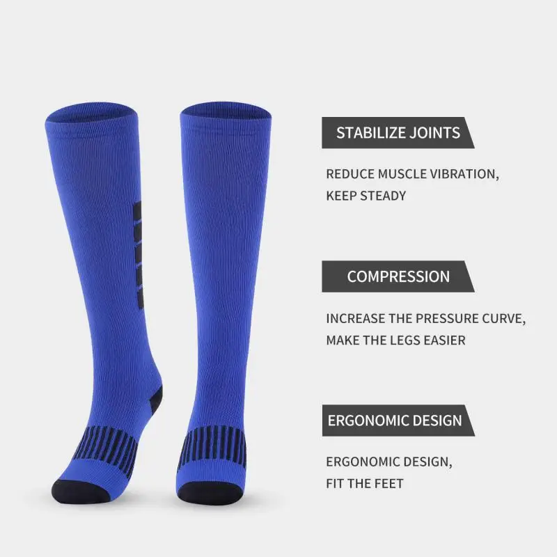 6pair triped Compression Socks Fitness Sports Running Cycling New Women Men Fashion Casual Nylon Stocking Prevent Varicose Veins