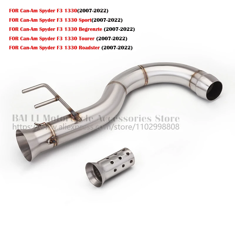 Tubo de escape intermedio para motocicleta con silenciador DB Killer para Can-Am Spyder F3 1330 Sport Begrenzte Tourer Roadster 2007 - 2022