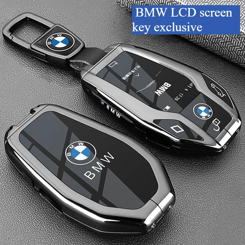 LCD Keycase Touch Screen Car Key Bag Buckle Shell Suitable for BMW 5 Series 535le 7 Series 730li 740 8/6 Series GT X3 X4 X5 X7