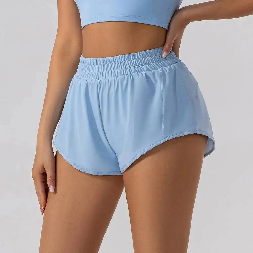 Sexy Solid Color Women Short Soft Comfortable Tight Women Gym Sport Short Leg Compression Comprehensive Training Jog Athletic