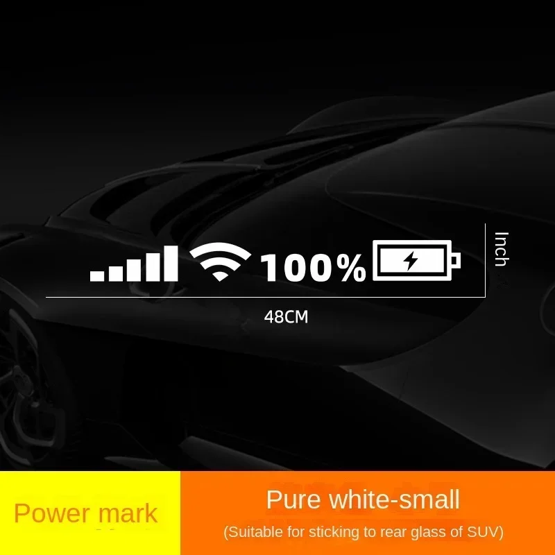 Neue Bunte Laser Auto Personalisierte Auto Aufkleber Strom Anzeige Auto Heckscheibe Kreative Reflektierende Dekorative Aufkleber