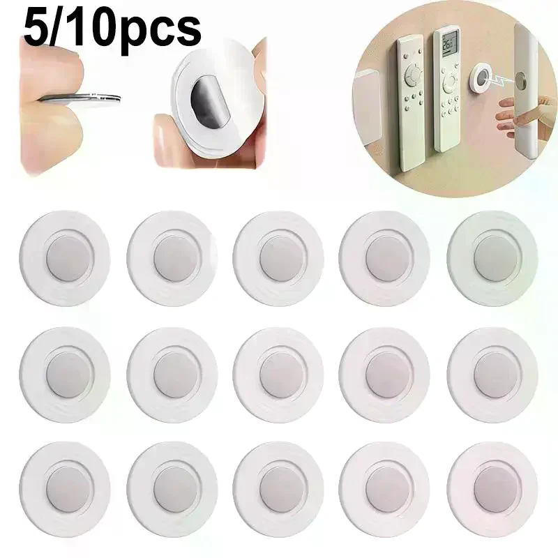 /TPz/Magnetic Remote Holder Wall Mount Strong Adhesive Reusable Universal Controller Organizer Home Office Wall Storage 10pcs
