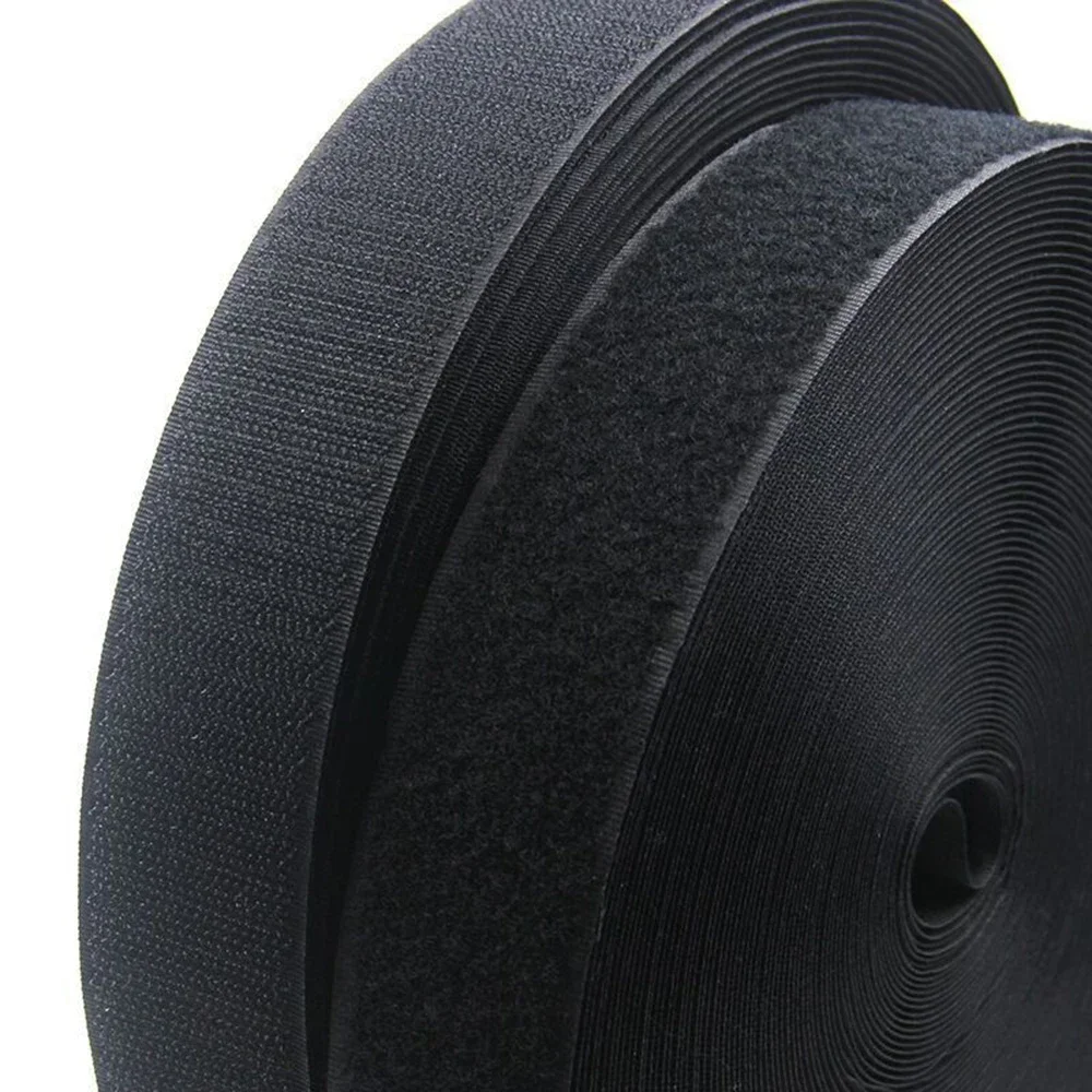 1Meter/Pair 16-150mm Black White Fastener Tape Hook loop adhesive Sewing-on Strip Accessories MagicSticky Tape DIY Hook and Loop