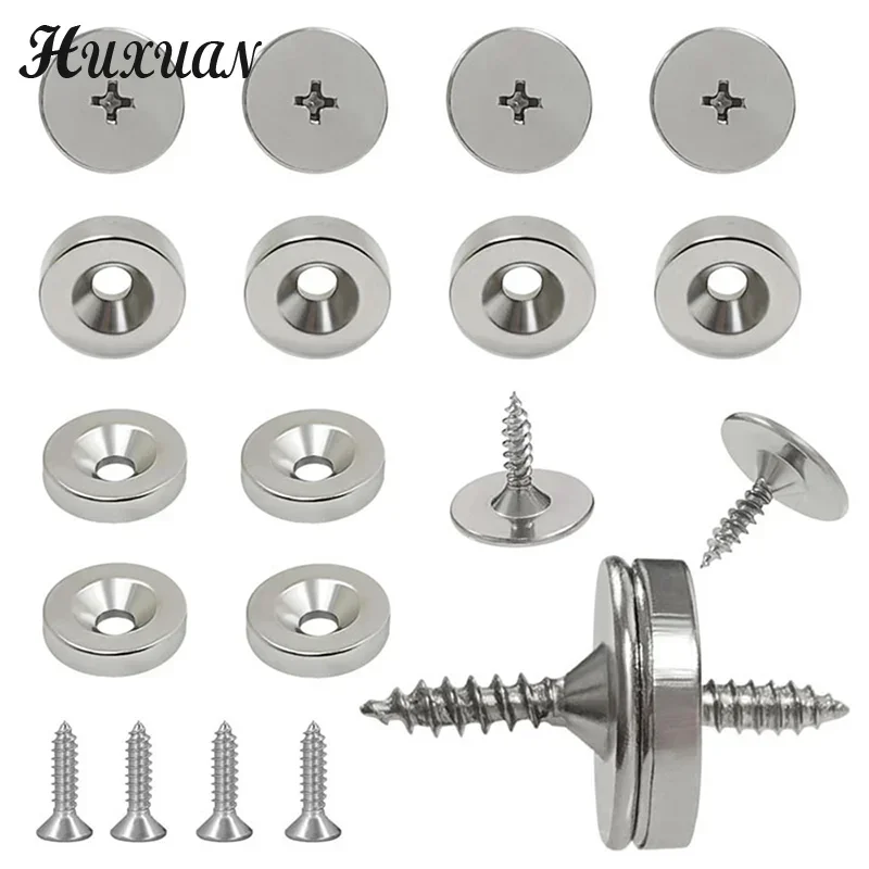 12Pcs Metal Magnetic Door Hidden Closing Cabinet Door Magnetic Closure Magnetic Door Catch Closer For Cabinet Closet