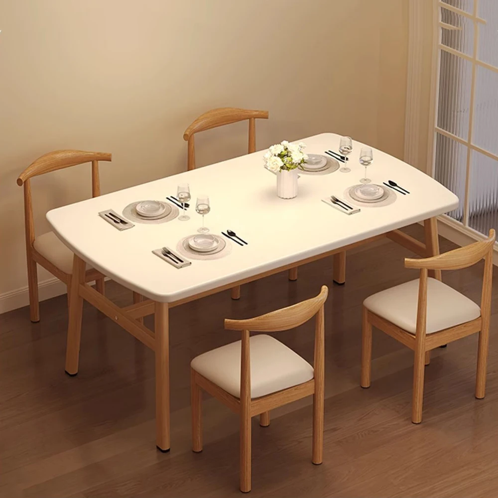 

Designer Writing Dining Table Trendy Luxury Modern Nordic Balcony Dining Table Reception Minimalist Comedor Kitchen Furniture