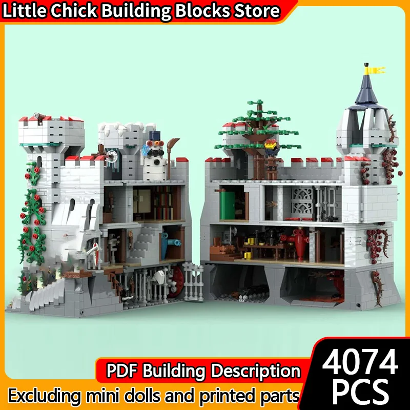 

Medieval Castle Model MOC Building Bricks Dungeon Castle Architecture Modular Technology Children Holiday Gift Assemble Toy Suit