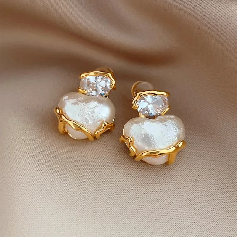 2025New European American Fashion Zircon 18K Gold-plated Trendy Women's Earrings Suitable for Wedding Party Gifts