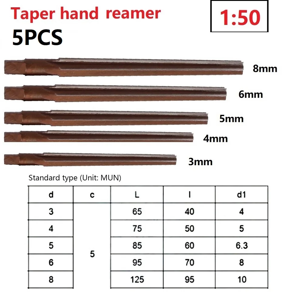 

Conical Hand Reamer Hand Reamer Degree Hand Reamer Manual Pin Taper Shank Taper Shank 1:50 Universal New