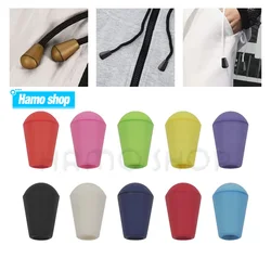 50pcs Colorful Plastic Cord Ends Bell Stopper With Lid Lock Toggle Clip Paracord Sportswear Shoelace Clothes Bag Accessories