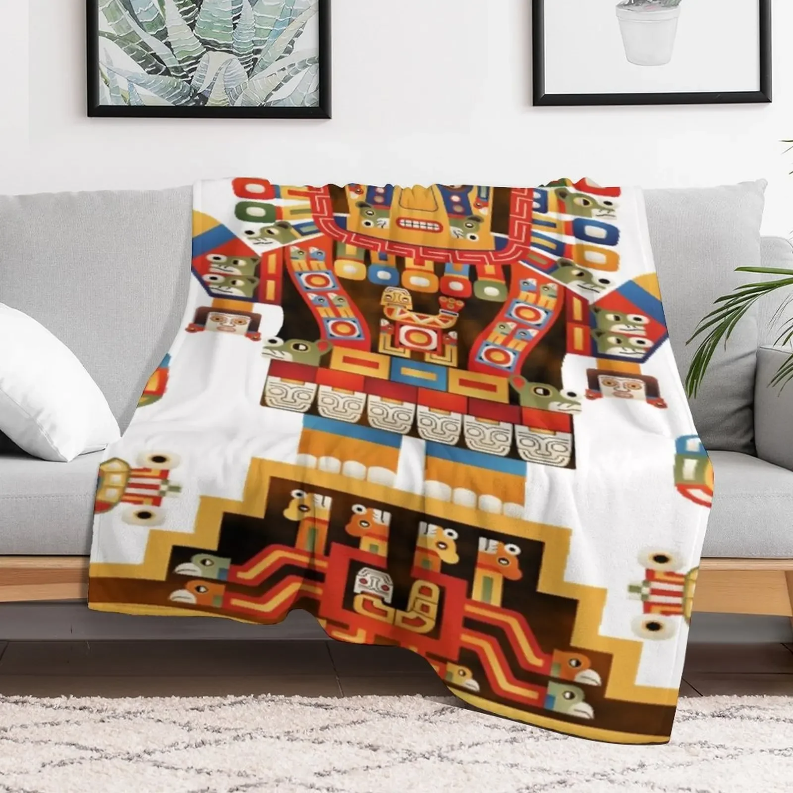 Viracocha Inca Mythology Throw Blanket Luxurious Soft Blanket Holiday Gift for Family