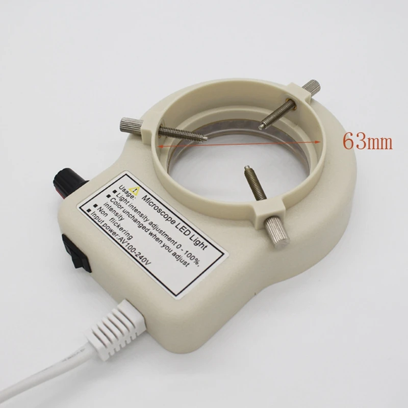 ABFN-Белый регулируемый 56 светодиодный кольцевой осветитель, подходит для стереомикроскопов и камер
