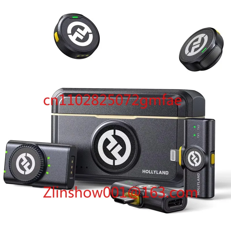 

M2 Wireless Lapel Microphone for iPhone 300m Range Noise Cancellation 30H Battery Life for Photography Vlogging