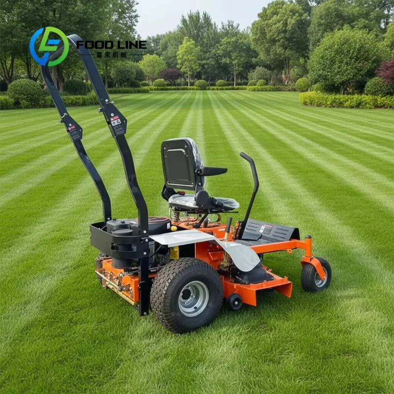 Zero Turn Lawn Riding Mower Gas Powered Garden Grass Cutting Machine Ride on Strong Power Easy Control