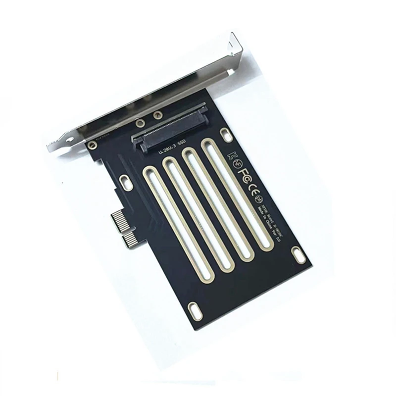 SFF-8639 U.2 U.3 To PCIE 3.0 4.0 X1 Adapter Card Adapter Motherboard Slot PCIEX1 Multi-Function Adapter Module PCB