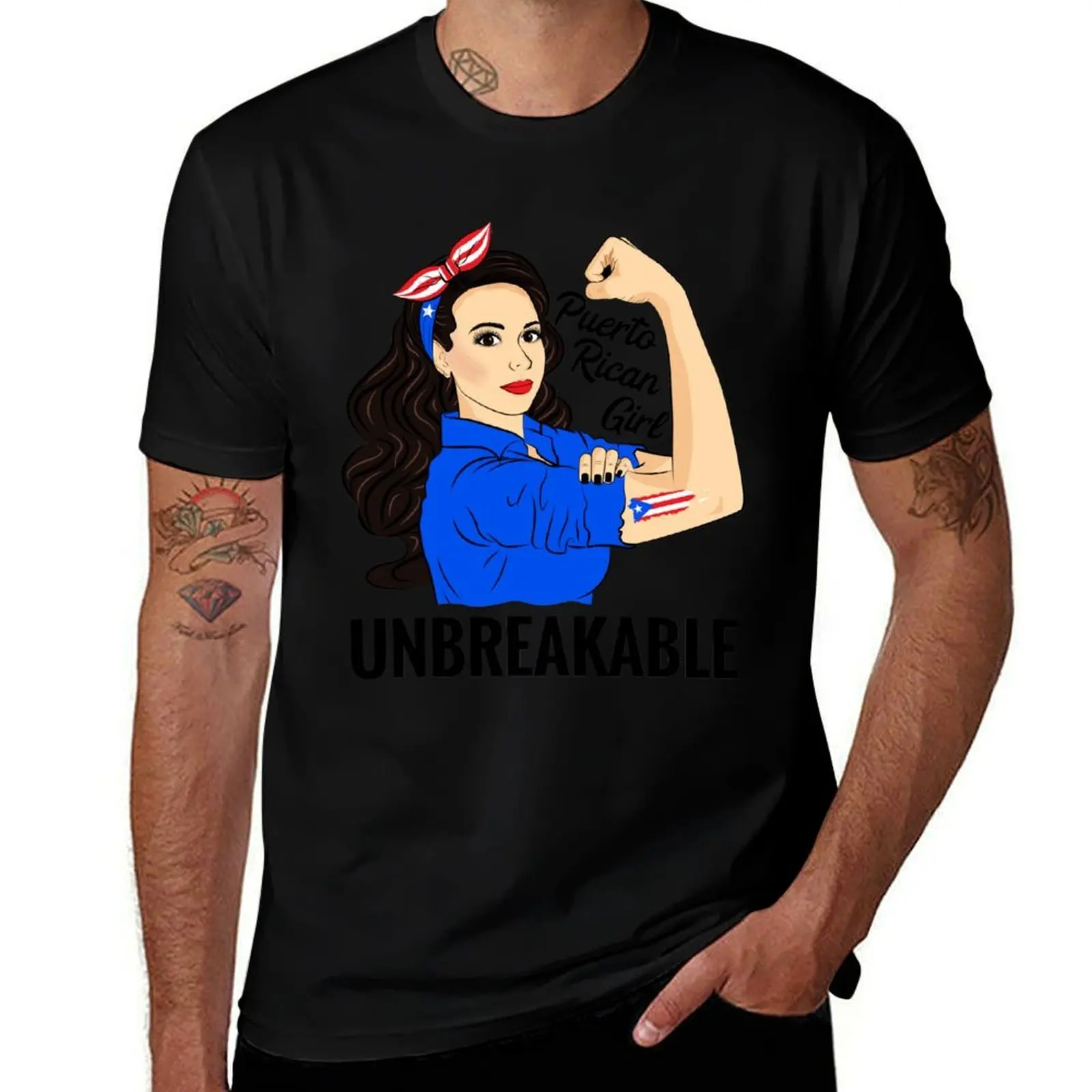 

Puerto Rican Girl Unbreakable T-Shirt Casual Streetwear Short Sleeve Tee