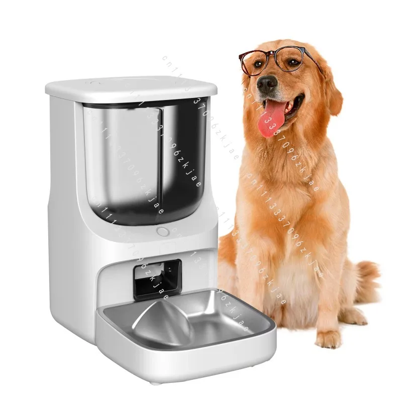 Pet WIFI Smart Feeder 5L Large Capacity Double Granary Automatic Feeder Timing Quantitative Remote Control