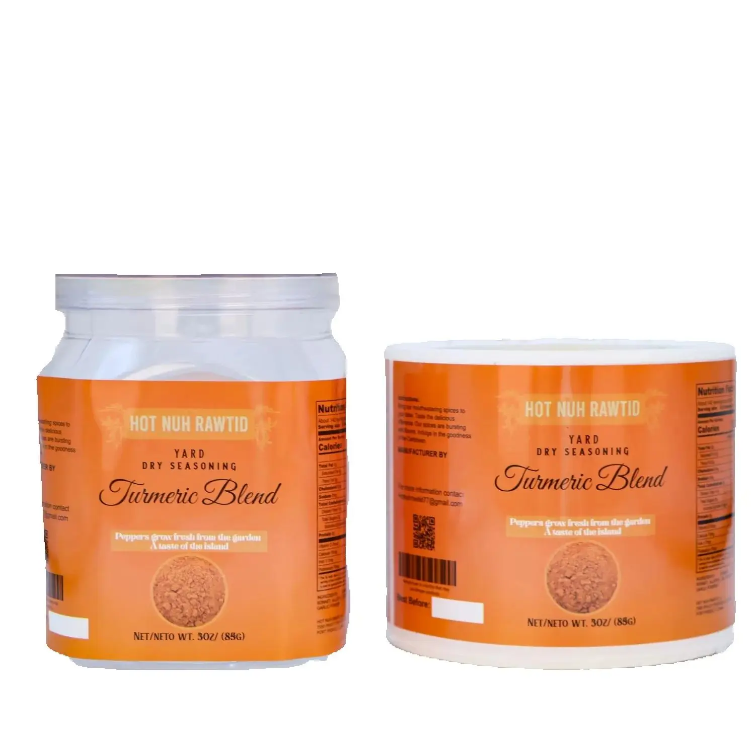 Personalized Custom Food Grade Labels｜Waterproof Adhesive Sticker Roll｜Packaging Labels for Seasoning Jars & Bottles