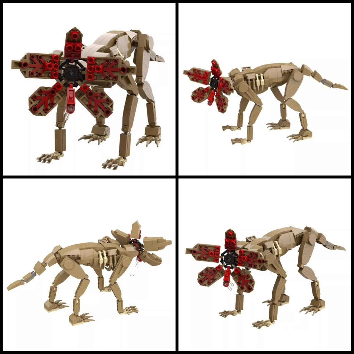 Horror-TV Vecna Uhr Kopfüber Weltansicht Skyline-Modell Fleischfressender Riesen-Teufel Demodog Baustein-Set Sammlerstück für Erwachsene Spielzeug Geschenk – Detail 3