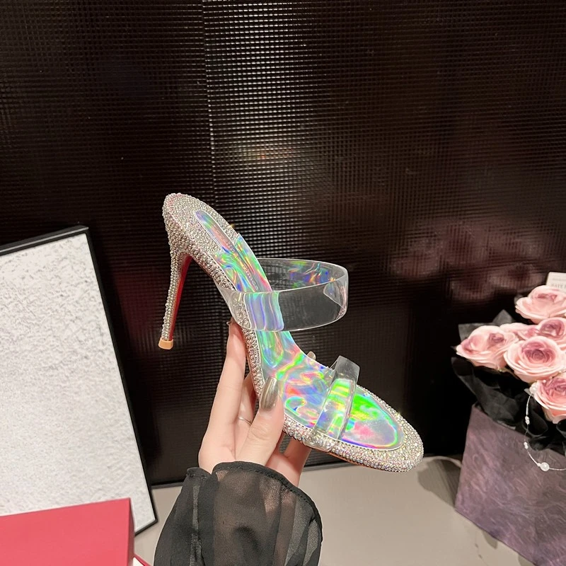 

Fashion Womens Shoes Luxury Rhinestone High Heeled Sandals for Woman French Romantic Casual Shoes Designer Shoes Sandalias Mujer