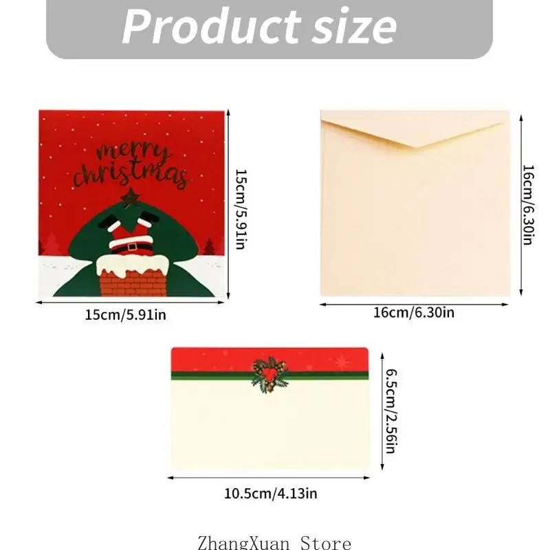 Weihnachtsgrußkarte mit Musik und 3D-Weihnachtspapierdesign 3XUF – Detail 6