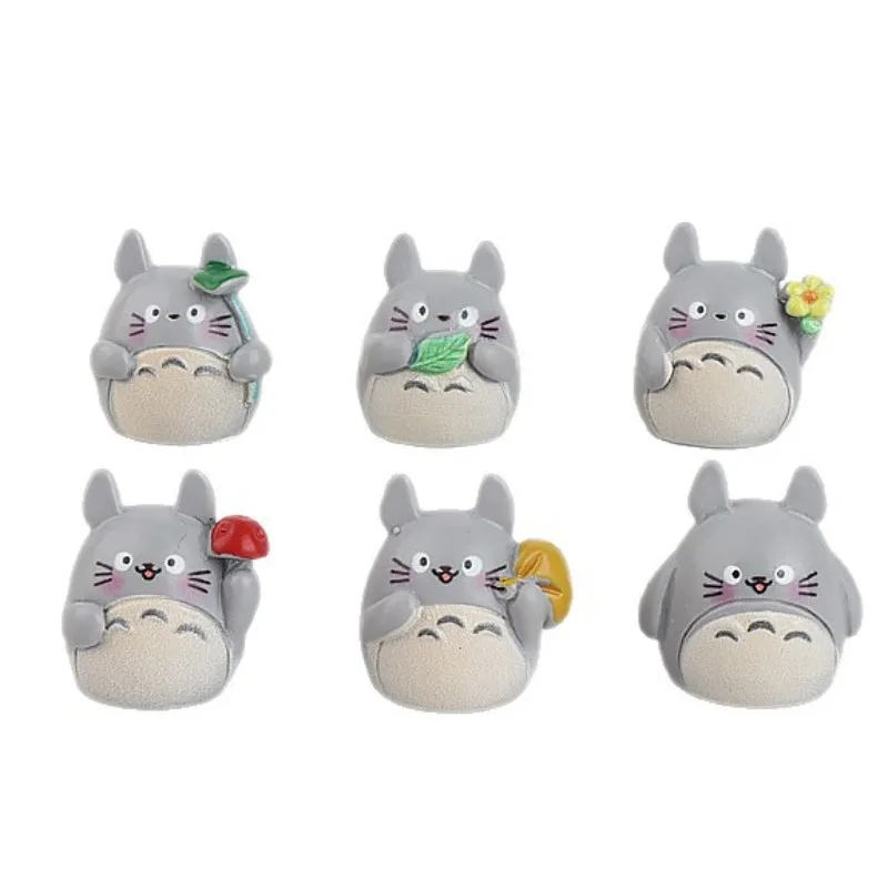 My Neighbor Totoro Handmade DIY Resin Decor Figurines Epoxy Resin Desktop Ornaments Creative Household Decorative Sculpture Gift
